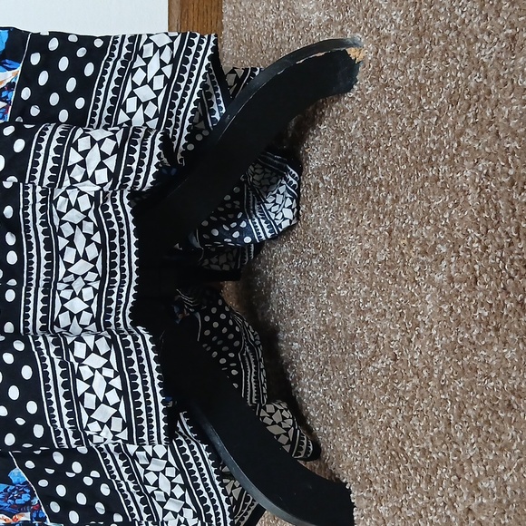 Jealous Tomato blue floral print high low maxi dress size small - Picture 4 of 15